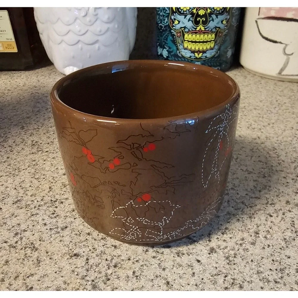 Starbucks‎ Autumn Fall Leaves Brown Coffee Cup